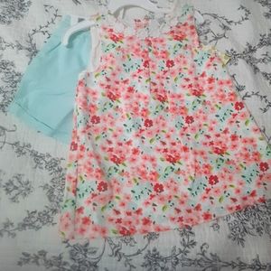 Little Me Floral Lace Shorts Top Set 4T
